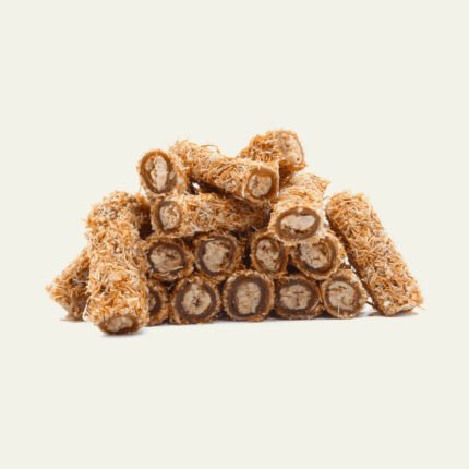 Kadayıf kaplamalı pestil sarma – fındık dolgulu yöresel rulo tatlı