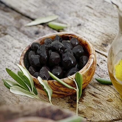 Siyah Gemlik zeytini – doğal fermente sofralık zeytin