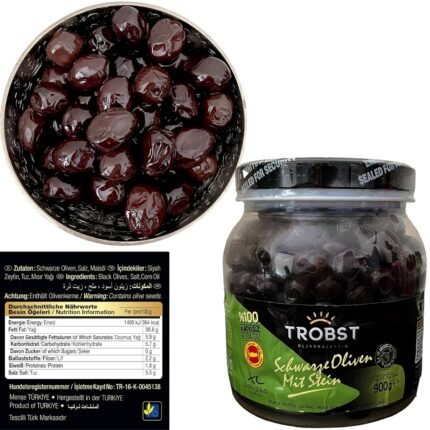 Siyah Gemlik zeytini – doğal fermente sofralık zeytin