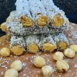 Hindistan cevizi kaplamalı pestil rulo sarma – fındık ve bal dolgulu tatlı