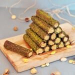 Antep fıstıklı, glikozsuz, doğal rulo sarma tatlısı – Anadolu Tadı