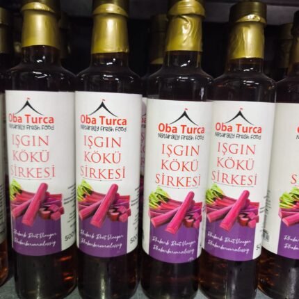 Taze ışgın köklerinden elde edilmiş sağlıklı ışgın sirkesi.