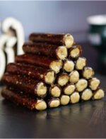 Sağlıklı ve doğal pekmezle hazırlanan rulo sarma.