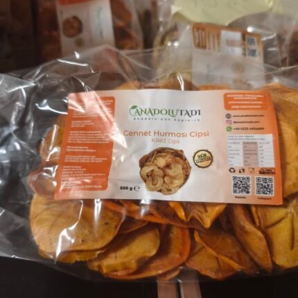 Cennet Hurması Cipsi 500g – Doğal ve Katkısız Kuru Meyve